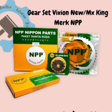 Gear/Gir Set Vixion New,Jupiter Mx King 150 Merk NPP Kualitas Original