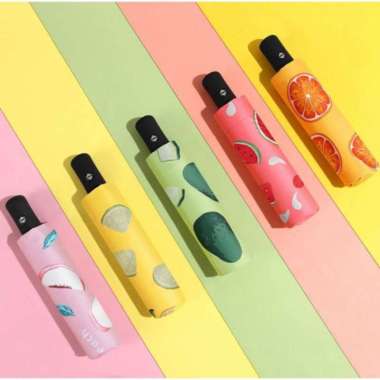 Payung Hujan Motif Buah Otomatis UV Protection