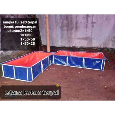 RANGKA TERPAL KOLAM RANGKA KOLAM TERPAL IKAN DAN LAIN2 1x50x25fulset