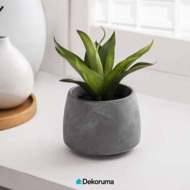 Dekoruma FUTTSU Tanaman Tiruan dengan Pot | Tanaman Sintetis Agave