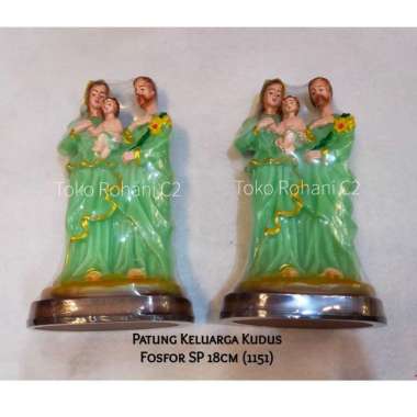 Patung Keluarga Kudus Fosfor SP 18cm (1151) - Patung Rohani