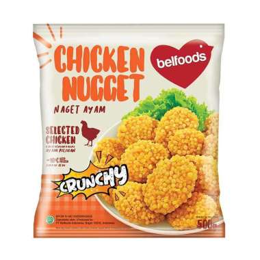 Promo Harga Belfoods Nugget Chicken Nugget Crunchy 500 gr - Blibli