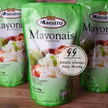 MAESTRO Mayonais Kurang Lemak 1 KG Mayonnaise Mayonaise Low Fat