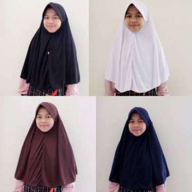 Hijab Anak Sekolah Hijab Rabbani KW Premium Ukuran XL hitam