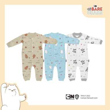 FLUFFY Baju Kodok Buka Kaki We Bare Bears (Isi 3Pcs) KDS WDI S/M/L 3-6 bulan