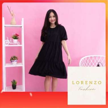 Dress Wanita Swan Dress Wanita Hijab Dress Hijab Minimalis Hitam