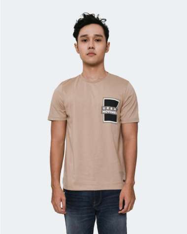 MANZONE Kaos lengan pendek TEXAS-BEIGE S