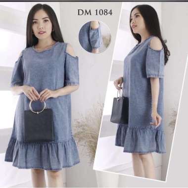 Jual Dress Jeans Cewek Terbaru - Harga 