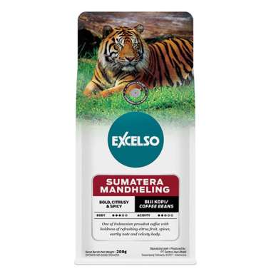 EXCELSO SUMATERA MANDHELING BIJI 200 GR - KOPI