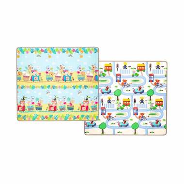Yofi XPE Playmat Cho Cho Train + Track Alas Lantai Bermain Anak [Size XL] Multicolor