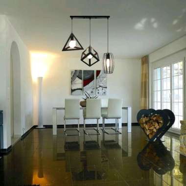 Lampu hias gantung/kap lampu hias gantung minimalis modern 3 in 1 panjang