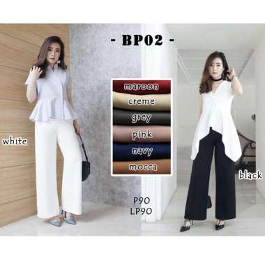 LONG CULLOTE PANTS - BAWAHAN KULOT MODERN BP02 MOCCA