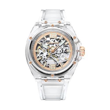 POLICE PL.15924JP Automatic Translucent Original Jam Tangan Pria Rose Gold