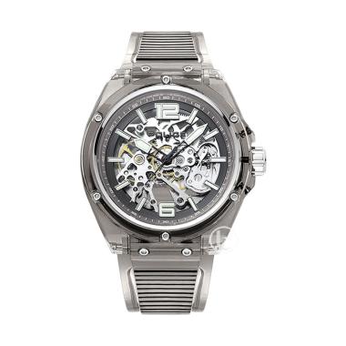 POLICE PL.15924JP Automatic Translucent Original Jam Tangan Pria Transparent Grey