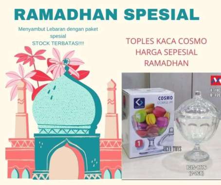 RAMADHAN SPESIAL KUE TOPLES KACA COSMO TOPLES KUE LEBARAN TOPLES UNIK