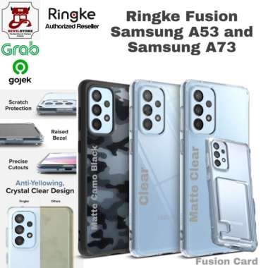 Ringke Fusion Case Samsung A53 Hybrid Case Samsung A73 Casing A53 A73 SAMSUNG A53 CARD