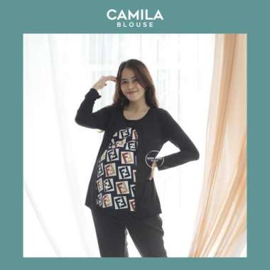 Baju Atasan Ibu Hamil Muslim Cardigan Long Blouse Modis Modern- SJ 372 Biru