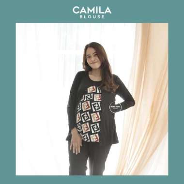 Baju Atasan Ibu Hamil Muslim Cardigan Long Blouse Modis Modern- SJ 372 Hitam
