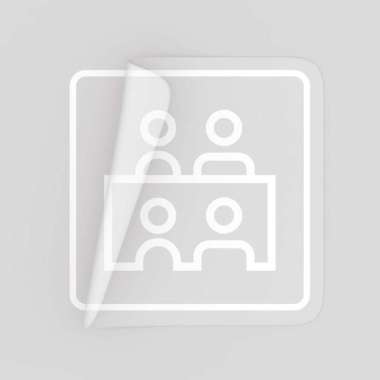 Stiker - Dinding - Ruang Rapat - Meeting Room Sign Sticker - Oracal Putih