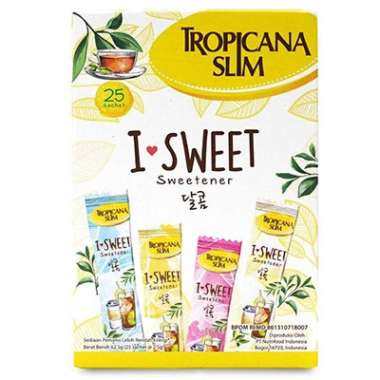 Promo Harga Tropicana Slim Sweetener I♥sweet 25 pcs - Blibli