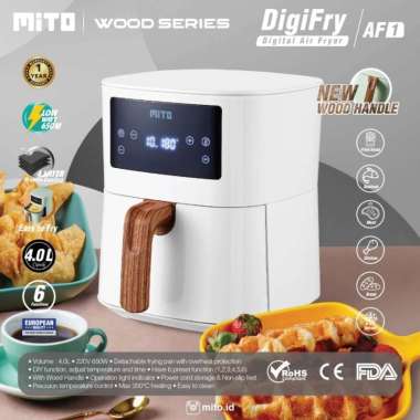 MITO Digital Air Fryer 4 Ltr Low Watt - DigiFry AF 1 Putih