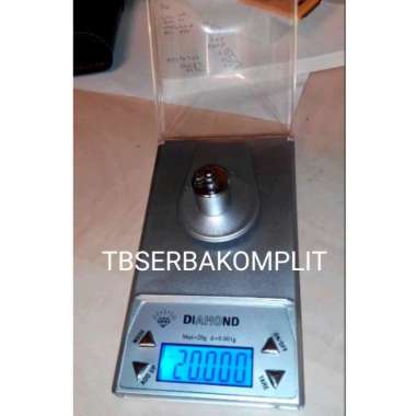 Timbangan Diamond 20G X 0.001G Scale Emas Perhiasan Akurasi 0.001 Gram Multicolor
