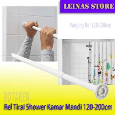 Batang REL tirai shower Rel Bisa di Adjust 120-200cm / REL SHOWER