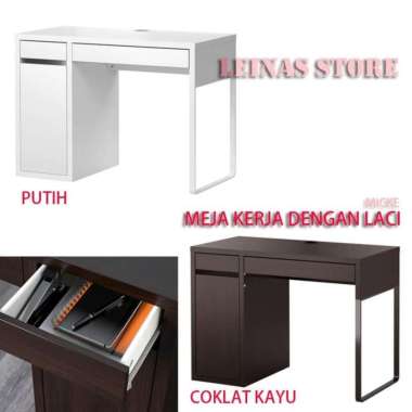 Meja Kerja Laci Lemari Penyimpan / Meja Meja Komputer MEJA KANTOR Hitam