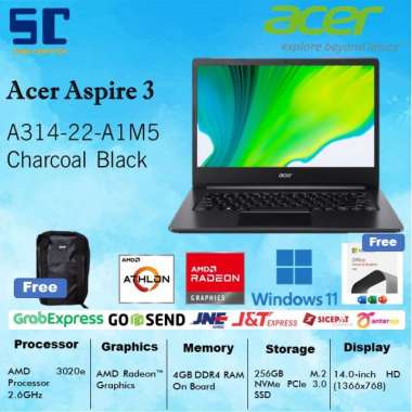 Acer Aspire 3 A314-22-A1M5 Series AMD 3020E/4GB/256GB/AMD RADEON GRAPHICS/W11+OHS2021