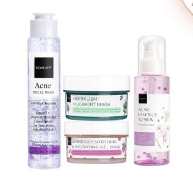 Paket Scarlett Whitening Mask Say Bye Acne Original BPOM
