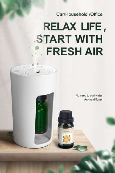Rechargeable Waterless Essential Oil Nebulizer Diffuser PR-27L-20 ML PUTIH