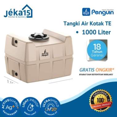 Tangki Air Penguin 1000 Liter Kotak TE /Toren - Tandon Kotak TE 1000 L Orange