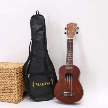 ukulele soprano makoa free tas dan pik - hitam makoa 100 % ORIGINAL Multicolor