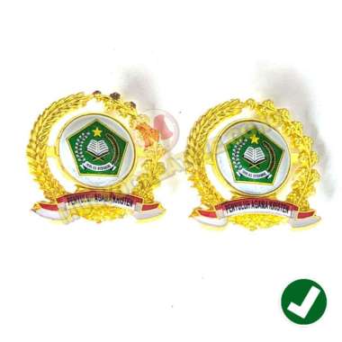 Bros Pin Penyuluh Agama Kristen Pin Logo Kemenag Padi Kapas Murah Mulyocreative