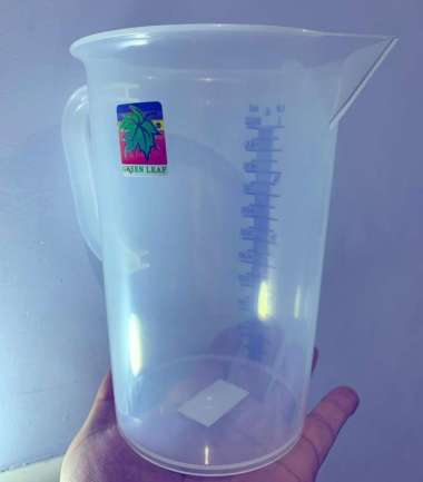 gelas ukur / takar plastik 1000 ml / 1 liter