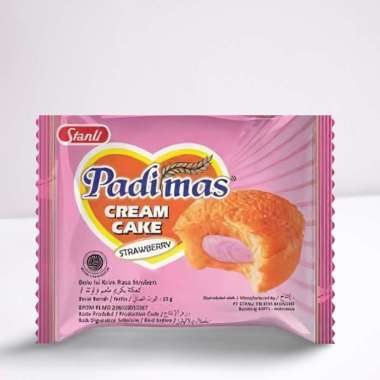 Roti / Bolu padimas cake cream (10pcs) roti enak dan murah Rasa Strawberry