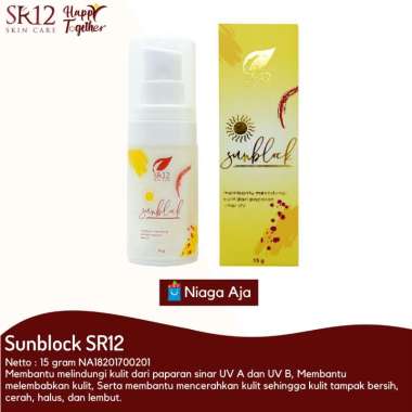 SR12 Sunblock SPF 30 / Kulit Kering / Kulit Normal / Melindung Wajah Dari Sinar UV / Mencerahkan Waj