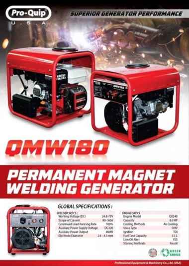 Mesin Generator Las Listrik Magnet Pro Quip Tipe QMW160
