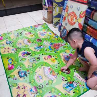 karpet gulung TAHAN LAMA/ tikar spon dari evamatic uk 120 x 200 - Anak random