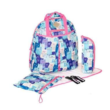 Okiedog Freckles Backpack Blue Cat