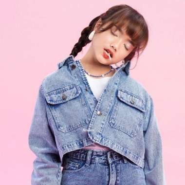 Jual Jaket Crop Denim Original 