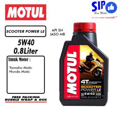 Oli MOTUL Scooter Power LE 5W40 800 ml