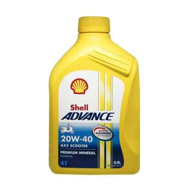 Oli Shell Advance AX5 Scooter 20W40 0.8 Liter (800 ml) oli yamaha matic