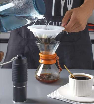 AD193 Saringan Kopi Teh Susu Kedelai Reusable Coffee Filter Nylon Mesh 400 mesh