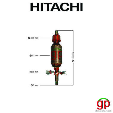 Sparepart Armature / ANgker P 20ST Hitachi Mesin Pasah / Serut Ketam Kayu P20ST Planer
