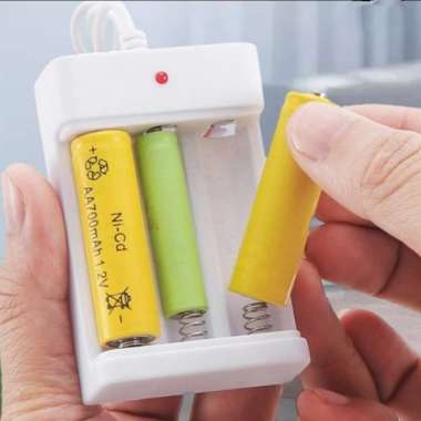 desktop charger batre aa aaa alat charger cas batrei 3 slot