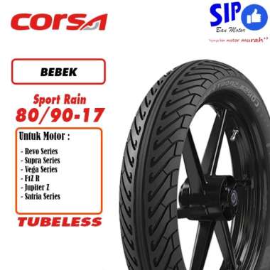 Ban motor bebek Corsa Sport Rain 80 90 17 tubeless