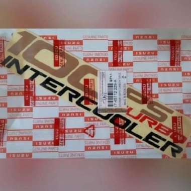 Stiker Kabin Isuzu Elf 100 PS TURBO INTERCOOLER