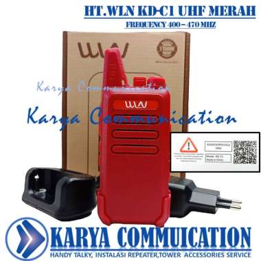 HT WLN ISI 1 KD-C1 ORIGINAL WLN FREQUENSI UHF WARNA MERAH