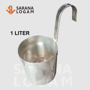 Alat Ukur Literan / Canting / Takaran Minyak Plat Tebal 1 lt